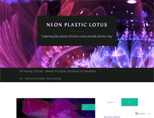 Tablet Screenshot of neonplasticlotus.com